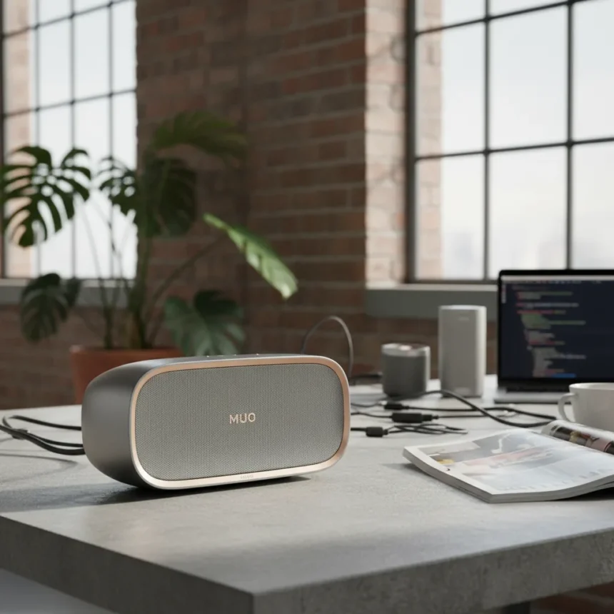 KEF Muo 2025 review: premium design, middling sound for the price — AI-generated illustration