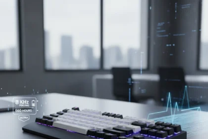 Keychron Q6 Ultra 8K Defies Wireless Gaming Keyboard Limits — AI-generated illustration