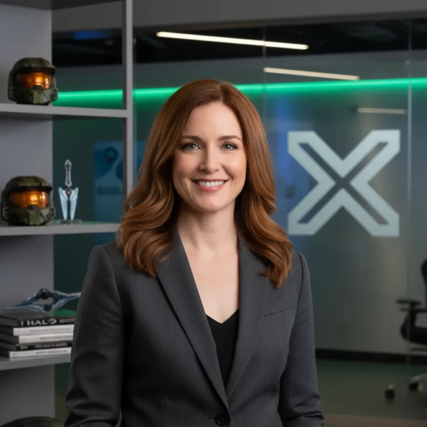 Kiki Wolfkill Exits Microsoft After 28 Years Leading Xbox Legacy — AI-generated illustration