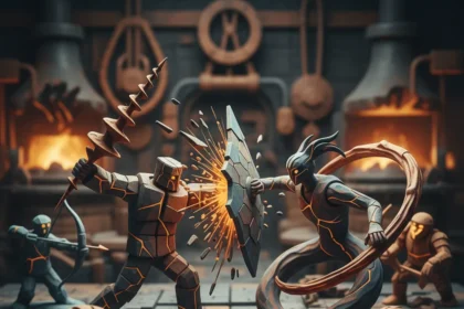 KILN's sculpted art style redefines how games blend visuals and mechanics — AI-generated illustration