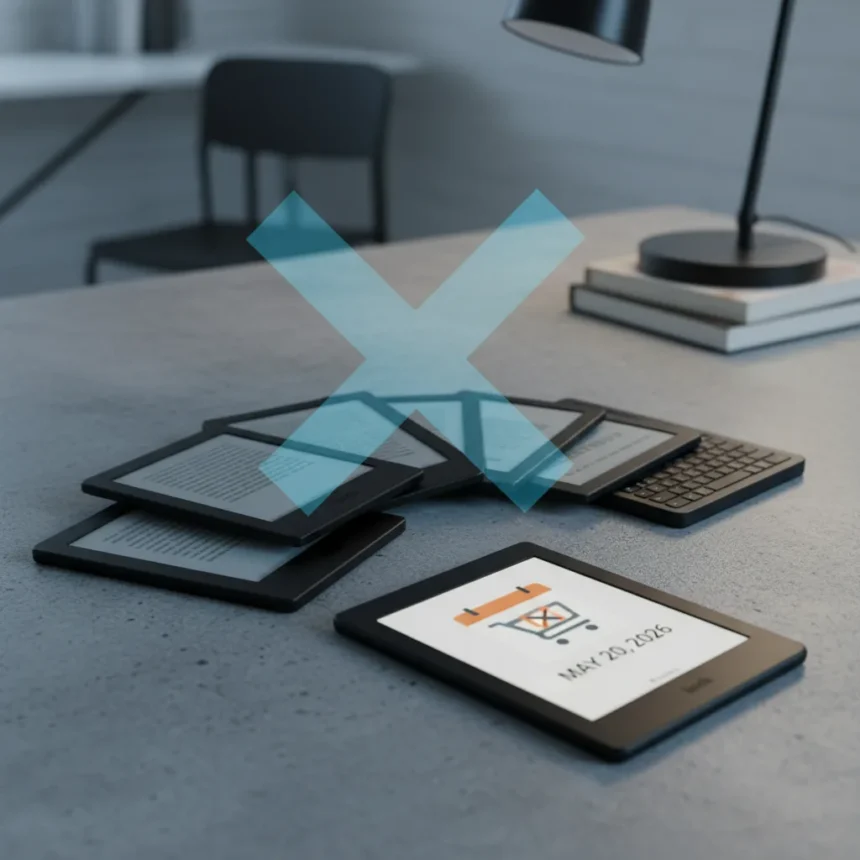 Old Kindle devices face May 2026 cutoff—here's what to do — AI-generated illustration
