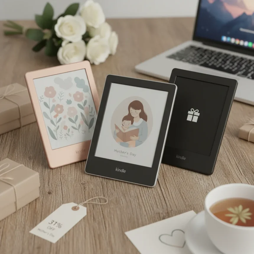Kindle Discounts Up to 31% Off for Mother's Day — AI-generated illustration