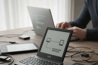 Kindle owners fight Amazon's old device shutdown with sideloading — AI-generated illustration