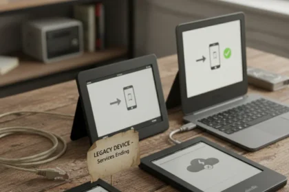 Kindle Send to Kindle feature ending on older devices — AI-generated illustration