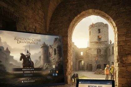 Kingdom Come: Deliverance Steam Sale Funds Real Castle Restoration — AI-generated illustration