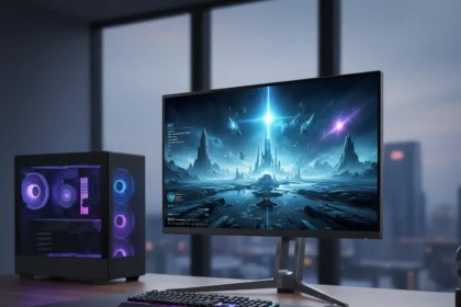 KTC H27P3 5K gaming monitor delivers flexibility most rivals can't match — AI-generated illustration