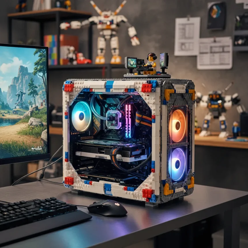 LEGO PC builds prove creativity beats convention in gaming — AI-generated illustration