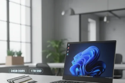 Lenovo Ryzen 7 laptop hits record low at £569 with 24GB DDR5 — AI-generated illustration