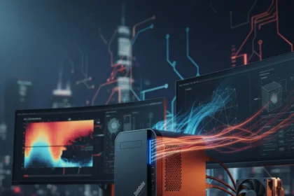 Lenovo ThinkStation P3 Ultra SFF Gen 2 packs workstation power into tiny chassis — AI-generated illustration