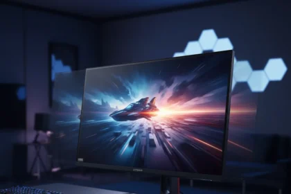 LG UltraGear 27GX790B-B OLED Gaming Monitor Dominates Motion Clarity — AI-generated illustration