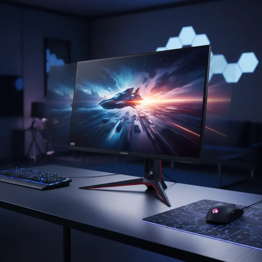 LG UltraGear 27GX790B-B OLED Gaming Monitor Dominates Motion Clarity — AI-generated illustration