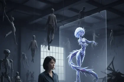 Game artist Liuyazi Hou transforms emotion into haunting creature designs — AI-generated illustration