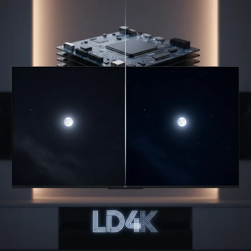 Local dimming matters as much as 4K when buying cheap TVs — AI-generated illustration