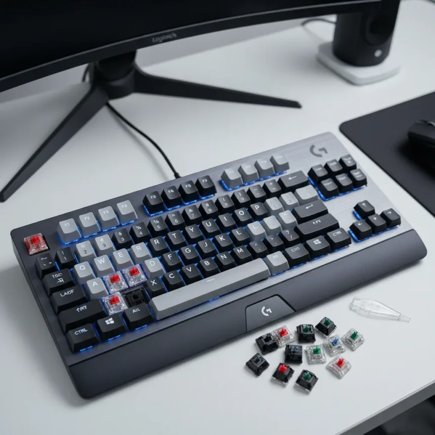 Logitech G512 X Hybrid Keyboard Mixes Analog and Mechanical Switches — AI-generated illustration
