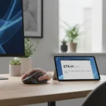 Logitech MX Vertical ergonomic mouse drops to $74.99 — AI-generated illustration