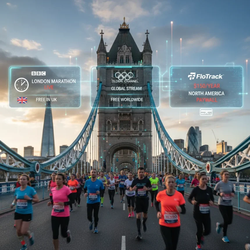 London Marathon 2026: Free Streams Beat Paid Options — AI-generated illustration