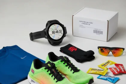 Last-minute London Marathon gear that ships in time — AI-generated illustration