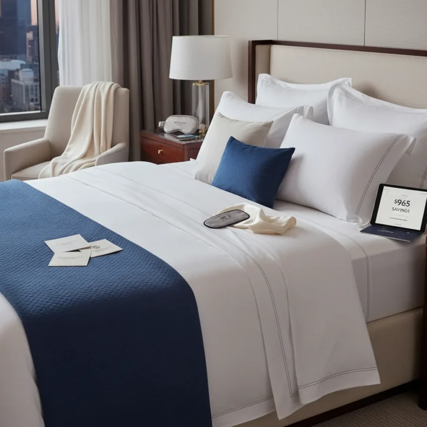 Hotel luxury sleep products: recreate 5-star comfort at home — AI-generated illustration