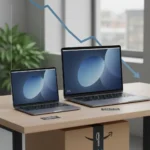 MacBook Air M5 hits lowest price ever with $150 off on Amazon — AI-generated illustration