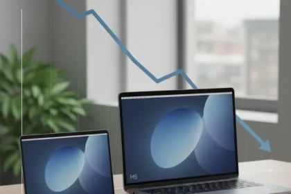 MacBook Air M5 hits lowest price ever with $150 off on Amazon — AI-generated illustration