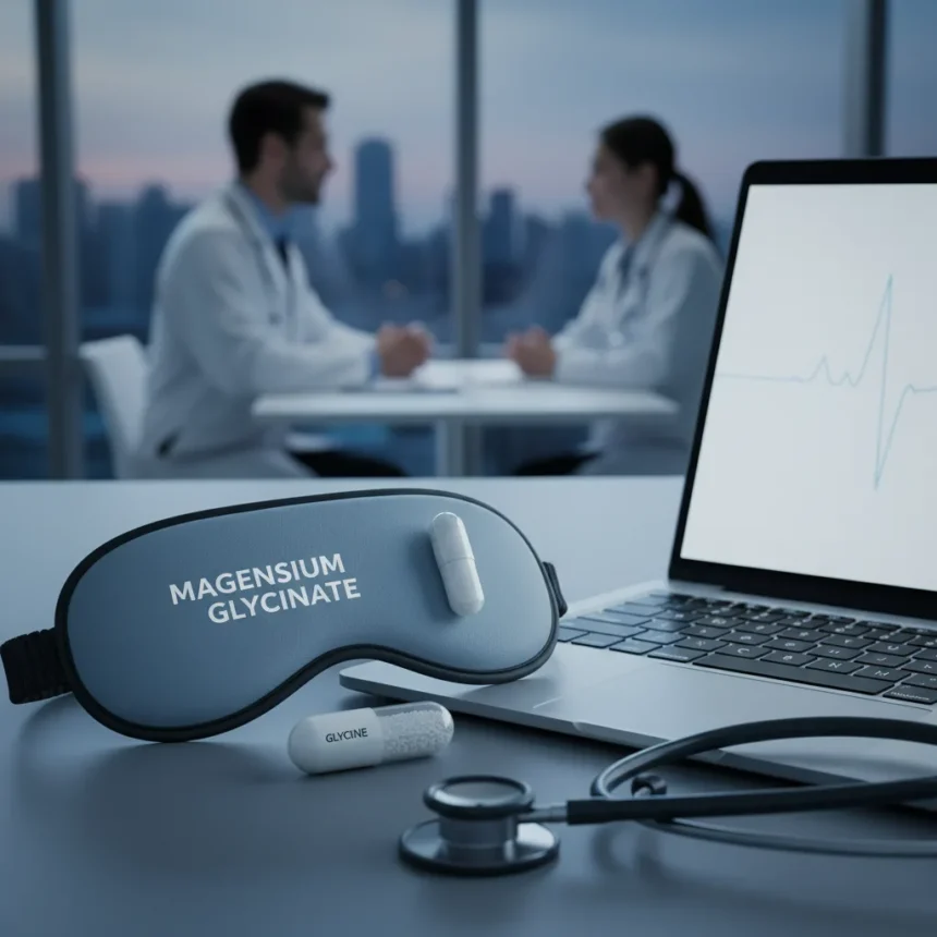 Magnesium glycinate beats glycine for deep sleep, doctors say — AI-generated illustration