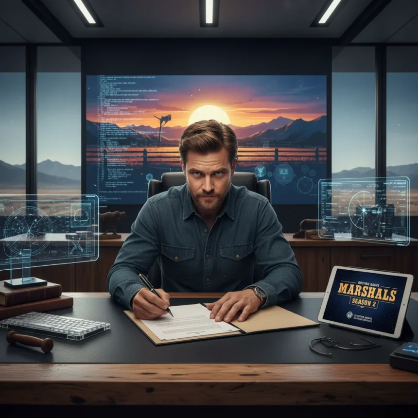 Marshals season 2 locks Luke Grimes as Kayce Dutton expands Sheridan universe — AI-generated illustration