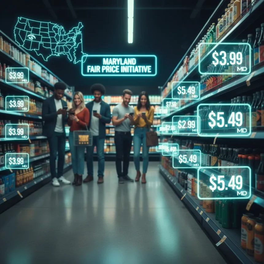 Maryland bans surveillance pricing, setting stage for US retail reckoning — AI-generated illustration