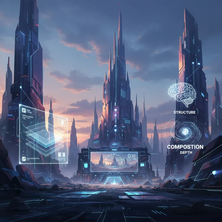 Matte painting structure: building cinematic environments from scratch