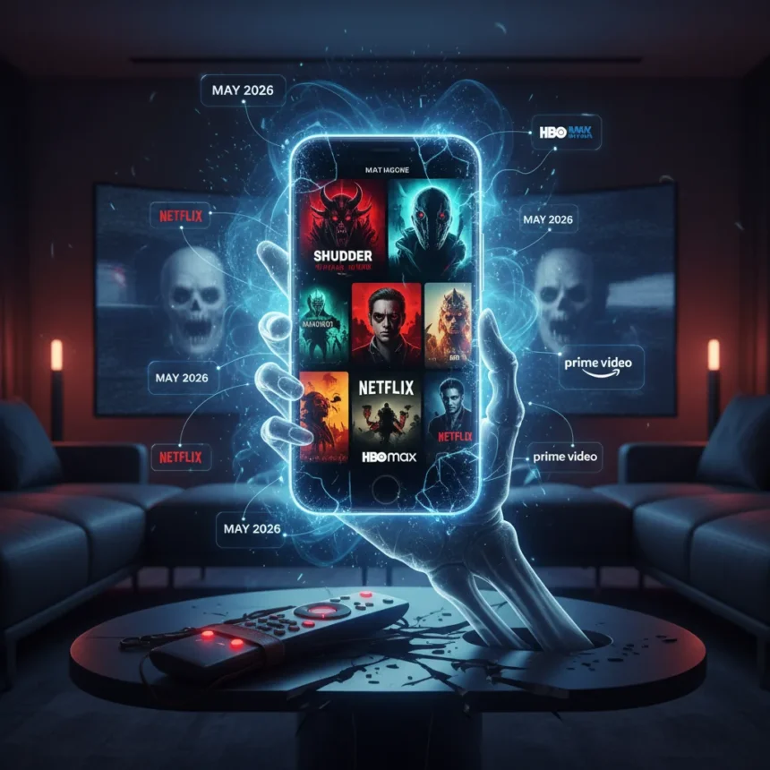 May 2026 horror streaming guide: what's new and worth watching — AI-generated illustration