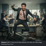 Mayhem (2017): Free Action Satire Blends John Wick with Office Rage — AI-generated illustration