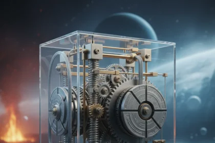 Mechanical computing concept challenges silicon's reign — AI-generated illustration