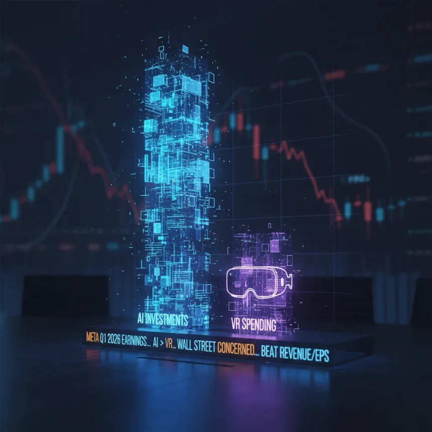 Meta's AI spending dwarfs VR costs, worrying Wall Street — AI-generated illustration