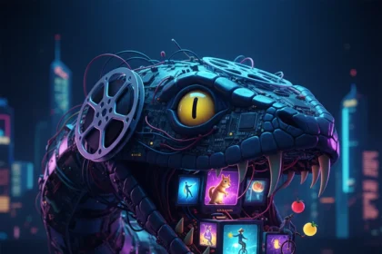 Meta comedies like Anaconda prove absurdist humor is cinema's future — AI-generated illustration