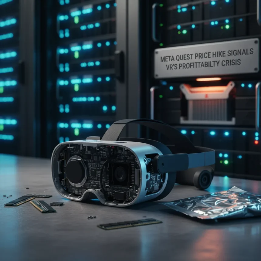 Meta Quest price hike signals VR's profitability crisis — AI-generated illustration