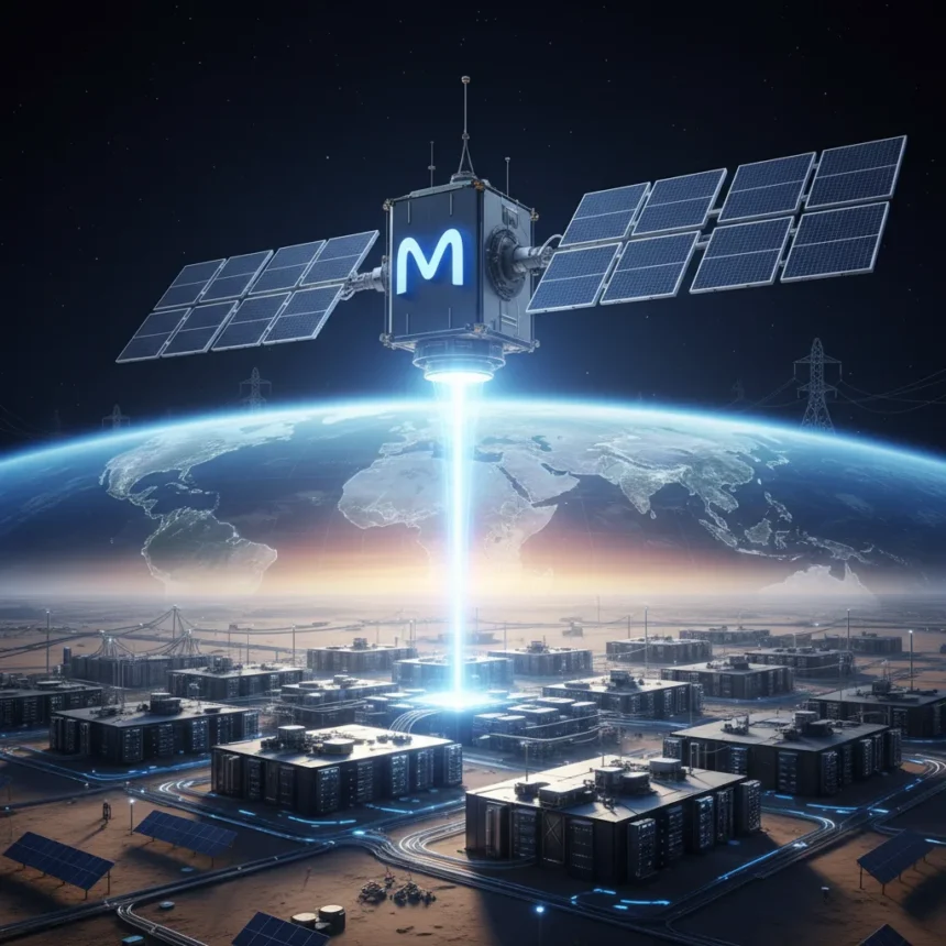 Meta's Space Solar Power Deal Signals Hyperscaler Energy Desperation — AI-generated illustration