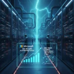 Microsoft's $25 billion AI spending surge signals infrastructure arms race — AI-generated illustration