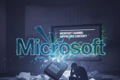 Microsoft gaming studio allegations raise questions about suppressed content — AI-generated illustration