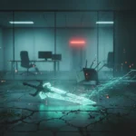 Microsoft's 2023 Halo layoffs destroyed post-launch development — AI-generated illustration