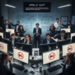 Microsoft Outlook outage leaves users scrambling April 27 — AI-generated illustration