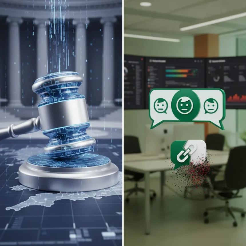 Microsoft Teams bundling faces UK court challenge from Salesforce — AI-generated illustration