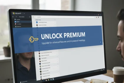 Microsoft Teams Premium banner sparks UX design backlash — AI-generated illustration