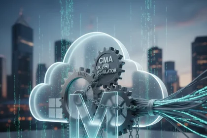 Microsoft faces UK probe over cloud software licensing practices — AI-generated illustration