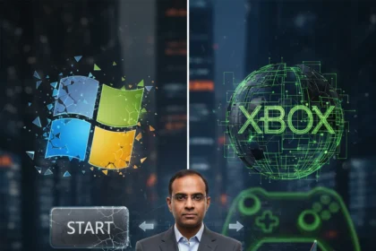 Microsoft's Windows and Xbox Rebuild: Can Nadella Win Back Fans? — AI-generated illustration