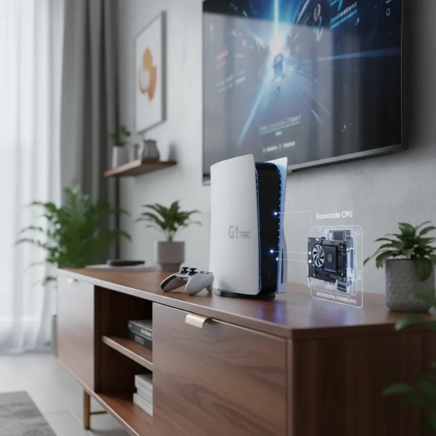 Minisforum G1 Pro: Console-Sized Power Meets Living Room Practicality — AI-generated illustration
