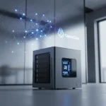 Minisforum N5 Max NAS: AMD Strix Halo Power Meets Local AI — AI-generated illustration