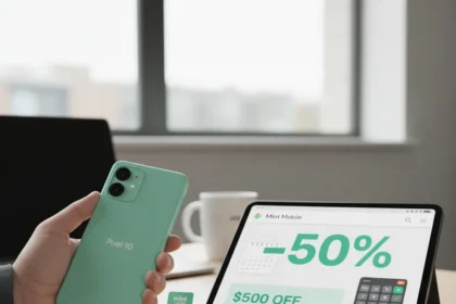 Mint Mobile's Pixel 10 deal: $500 off plus 50% service discount — AI-generated illustration