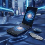 Motorola Razr Ultra 2026 colors: Orient Blue or Cocoa? — AI-generated illustration