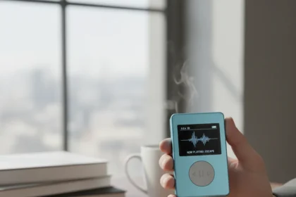 Cheap MP3 players are the phone detox you didn't know you needed — AI-generated illustration