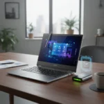 MSI Prestige 14 Flip AI+ Delivers MacBook Performance in a 2-in-1 — AI-generated illustration