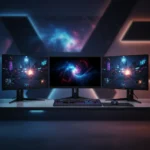 MSI QD-OLED X24 monitors fix what held OLED gaming back — AI-generated illustration